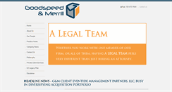 Desktop Screenshot of goodspeedmerrill.com